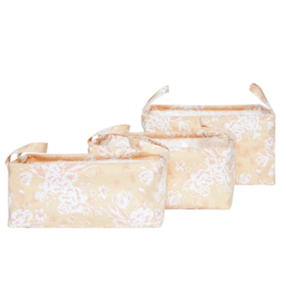 Summer & Rose Floral Drawer Liners - Cream and White